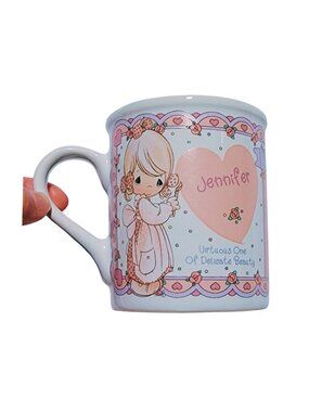 Vintage Precious Moments Jennifer Coffee Mug (10 oz) - EUC